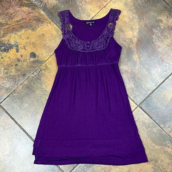 Bluheaven Purple Lace Tank Sundress Small - Picture 6 of 12